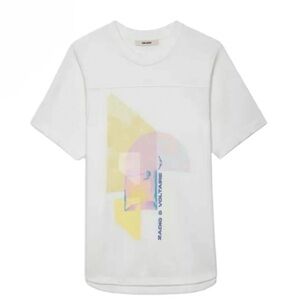 NWT Zadig & Voltaire New Women’s Large Bow Mo Terry Palmier Shirt French Luxury